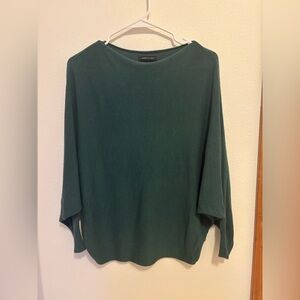 Made in Italy Forest Green Lightweight Knit Top